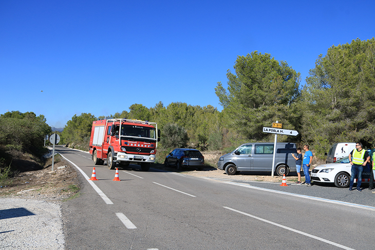 Més d’una cinquantena de dotacions treballen per sufocar l’incendi que afecta la Vespella i la Nou de Gaià