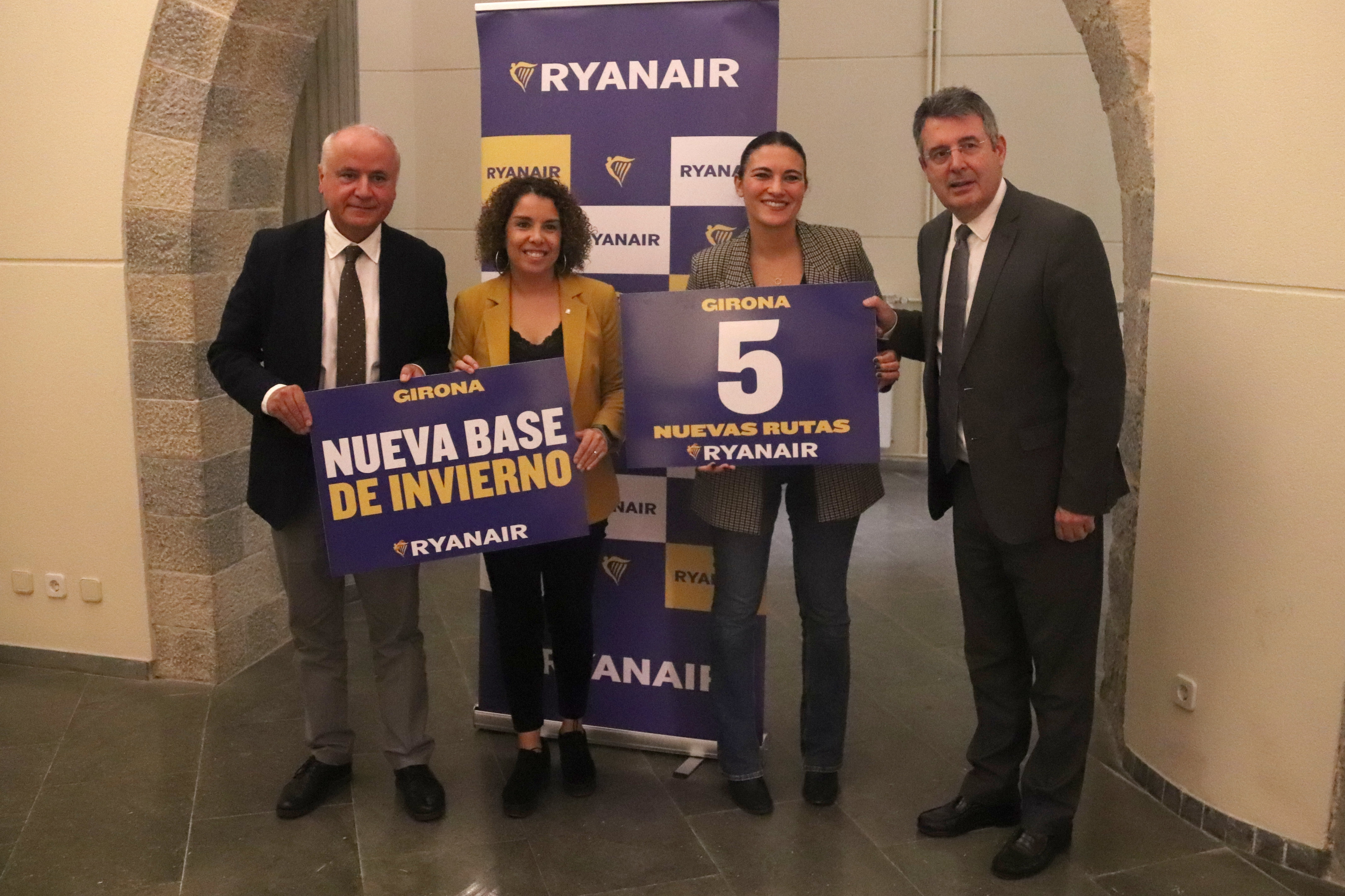 Ryanair tindrà dos avions de base a Girona durant els mesos d’hivern i programa 42 freqüències