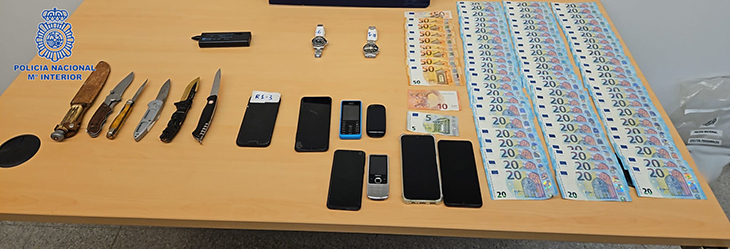 Dos detinguts pel robatori de 18 rellotges d’alta gamma valorats en més de 180.000 euros