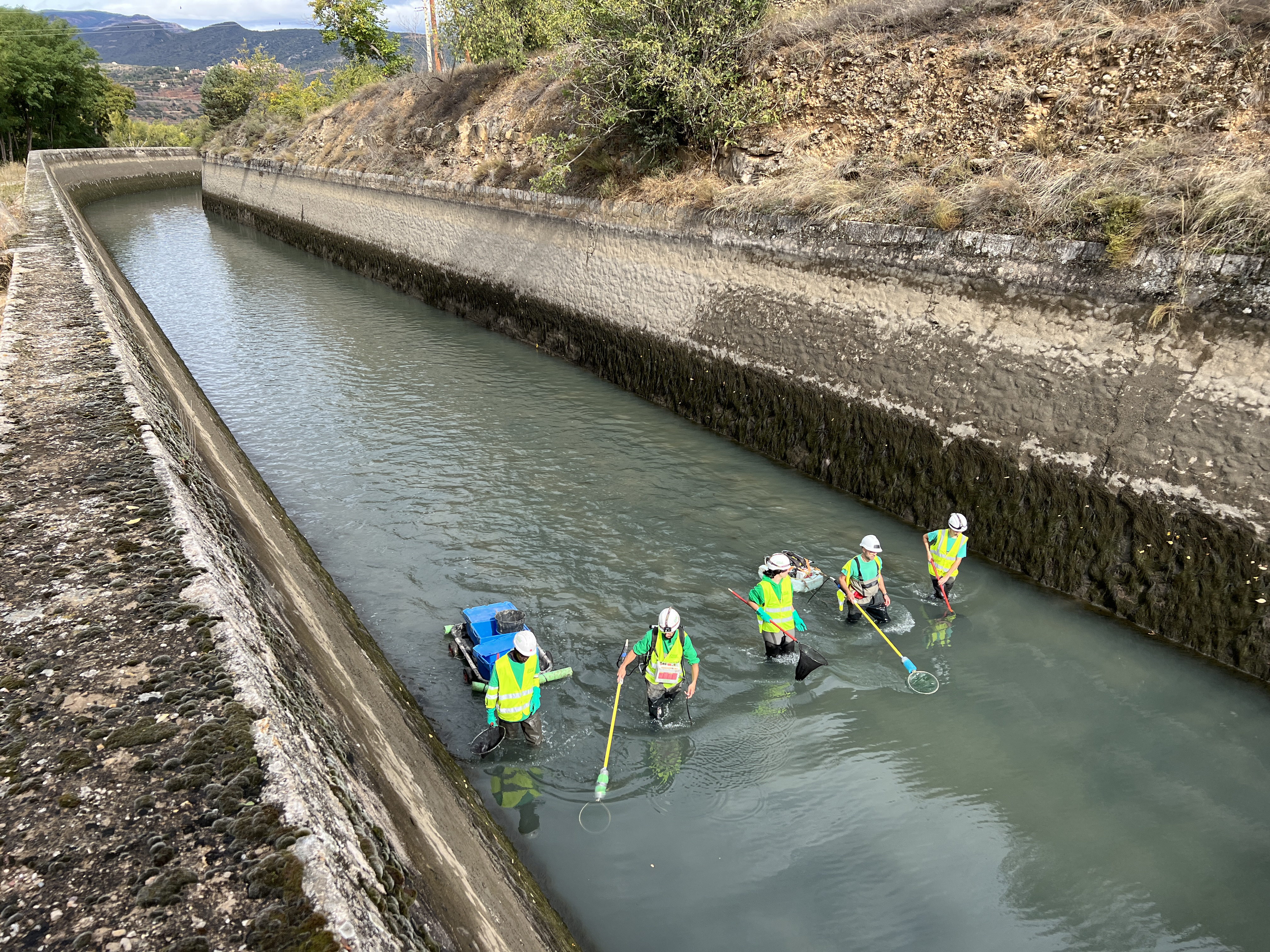Buiden el canal de Gavet per fer tasques de manteniment i millora