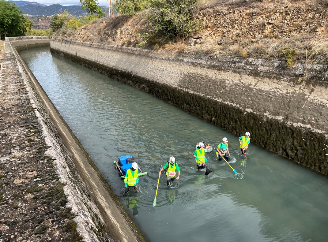 Buiden el canal de Gavet per fer tasques de manteniment i millora