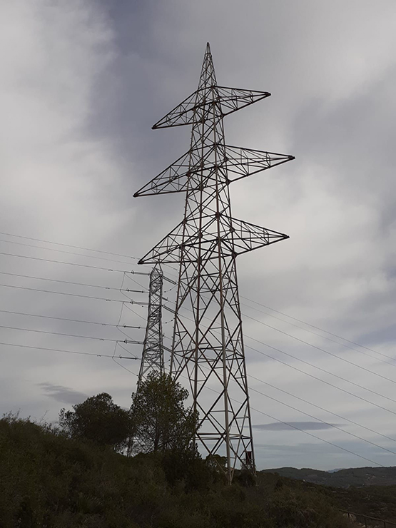 Es desmantellarà la torre elèctrica sense cablejat de la serra de les Gunyoles