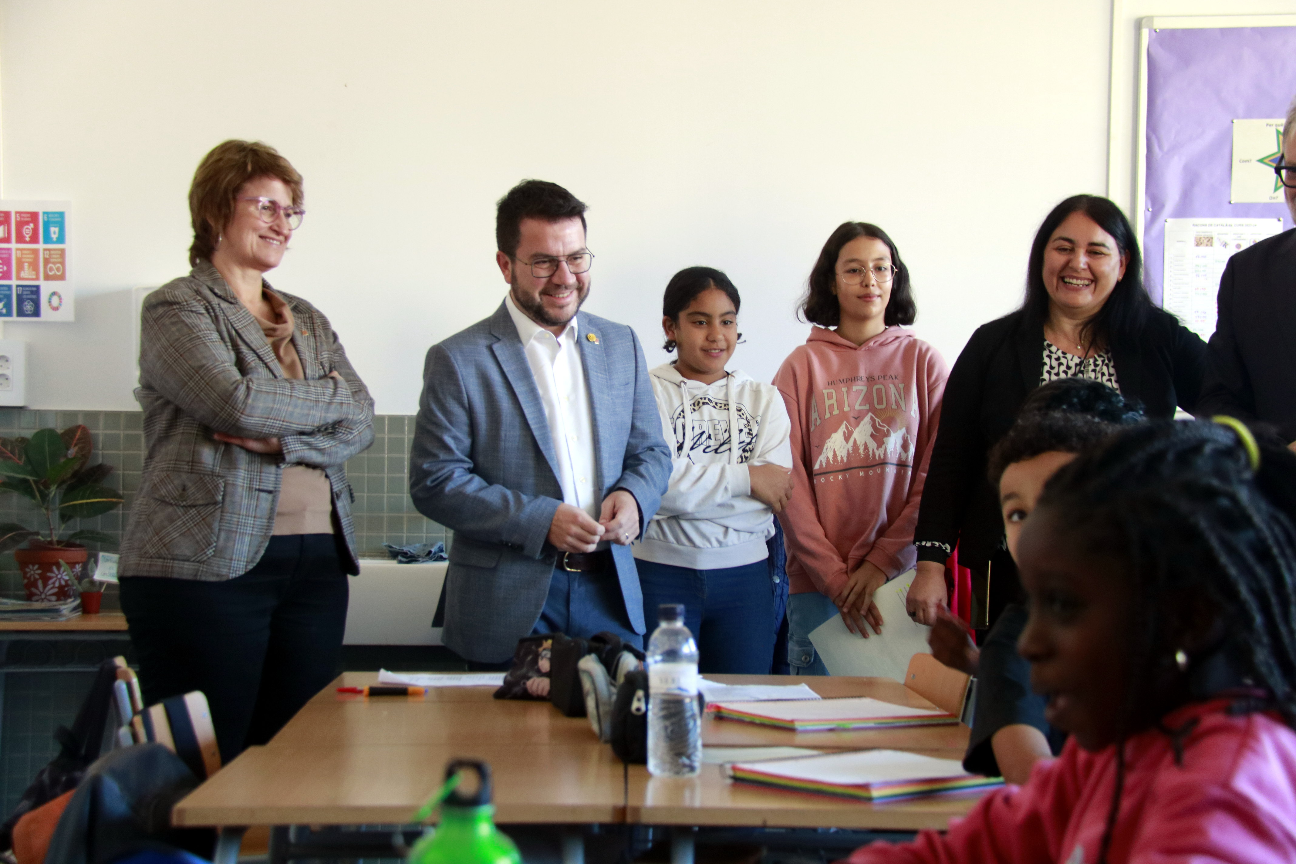 Aragonès inaugura la nova escola Minerva de Lleida, que integra els centres de Balàfia i Pinyana