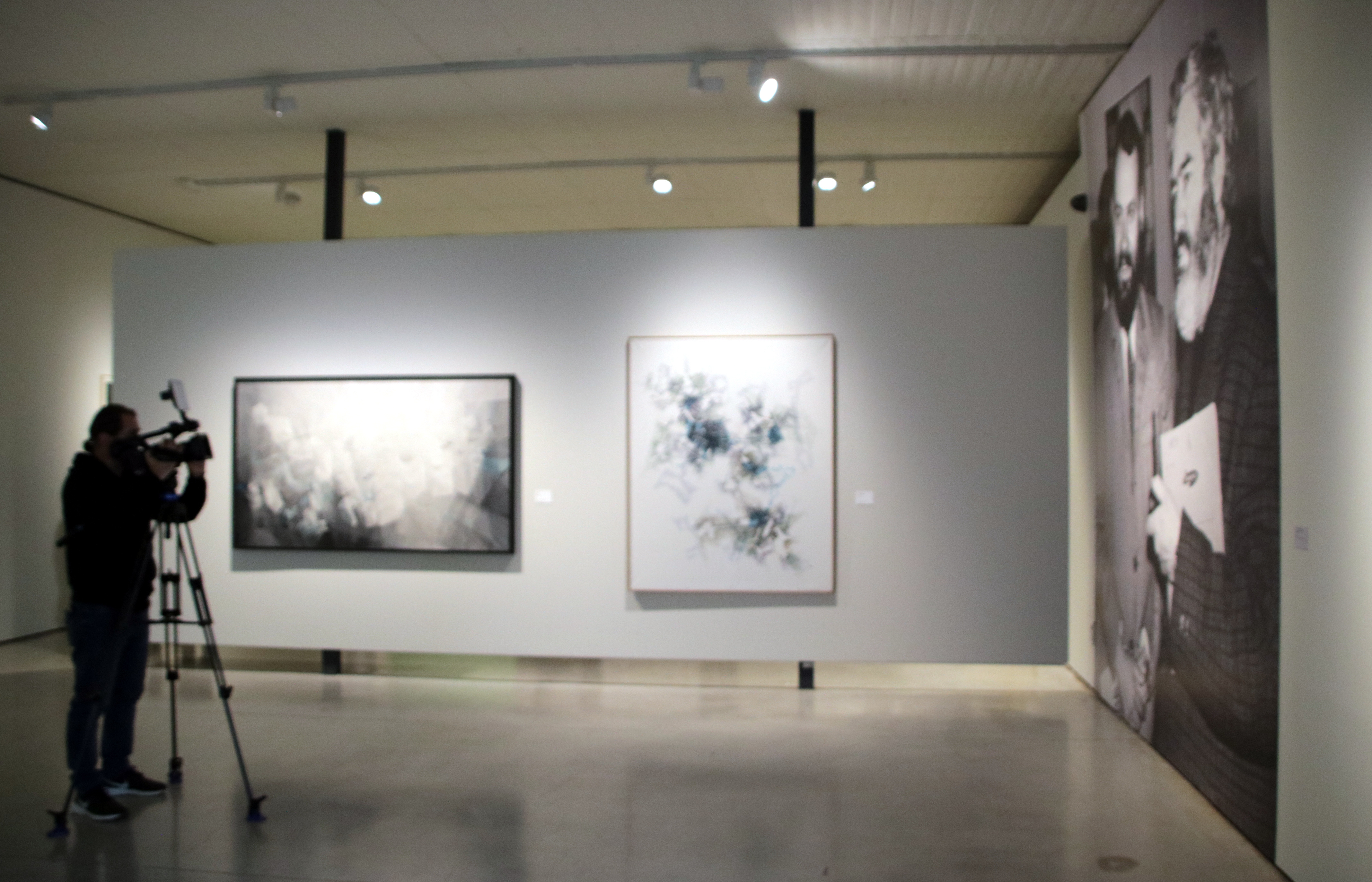 Els pintors abstractes Joan Claret i Joan Vilacasas dialoguen en una mostra a Can Framis