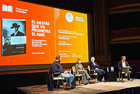 El Casal va acollir ahir la presentació del llibre “El mestre que va prometre el mar”