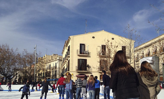 Vilafranca Activa estudia com posar la pista de gel per Nadal