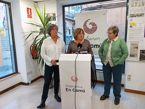 Vilafranca en Comú proposa uns pressupostos per una Vila ‘més justa, habitable, verda i feminista’