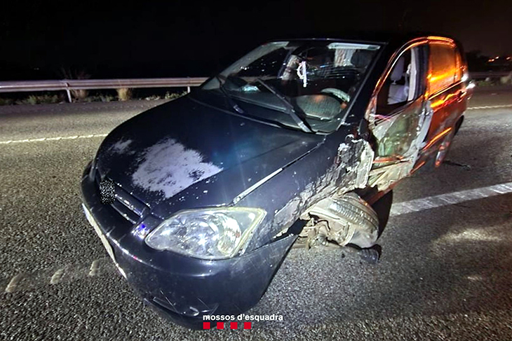 Detenen a Figueres un conductor begut, drogat i sense carnet que va xocar frontalment amb un altre cotxe a l’N-II