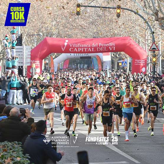 La 10K 2024 omple d’esport i ambient els carrers de Vilafranca