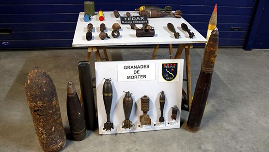 Els Mossos d’Esquadra han trobat prop de 60 explosius a l’Alt Penedès en els darrers 12 anys
