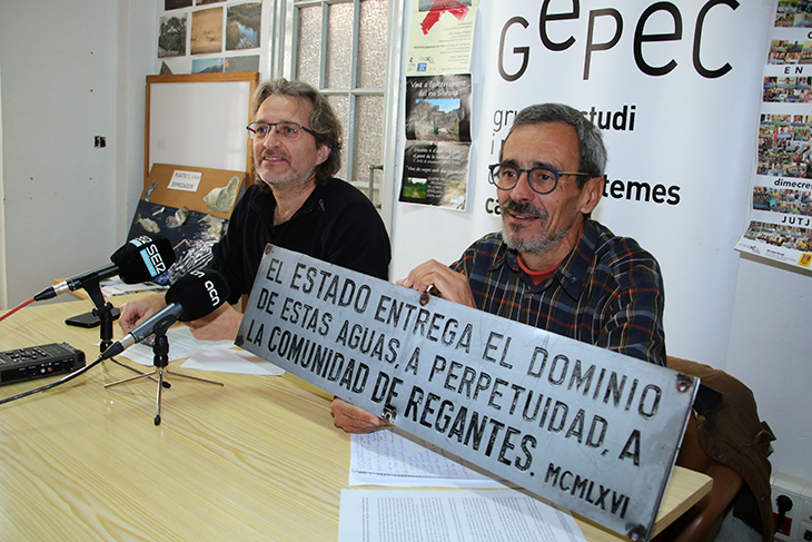 El Gepec nega que el Priorat necessiti aigua de l’Ebre i denuncia la mala gestió de la Generalitat