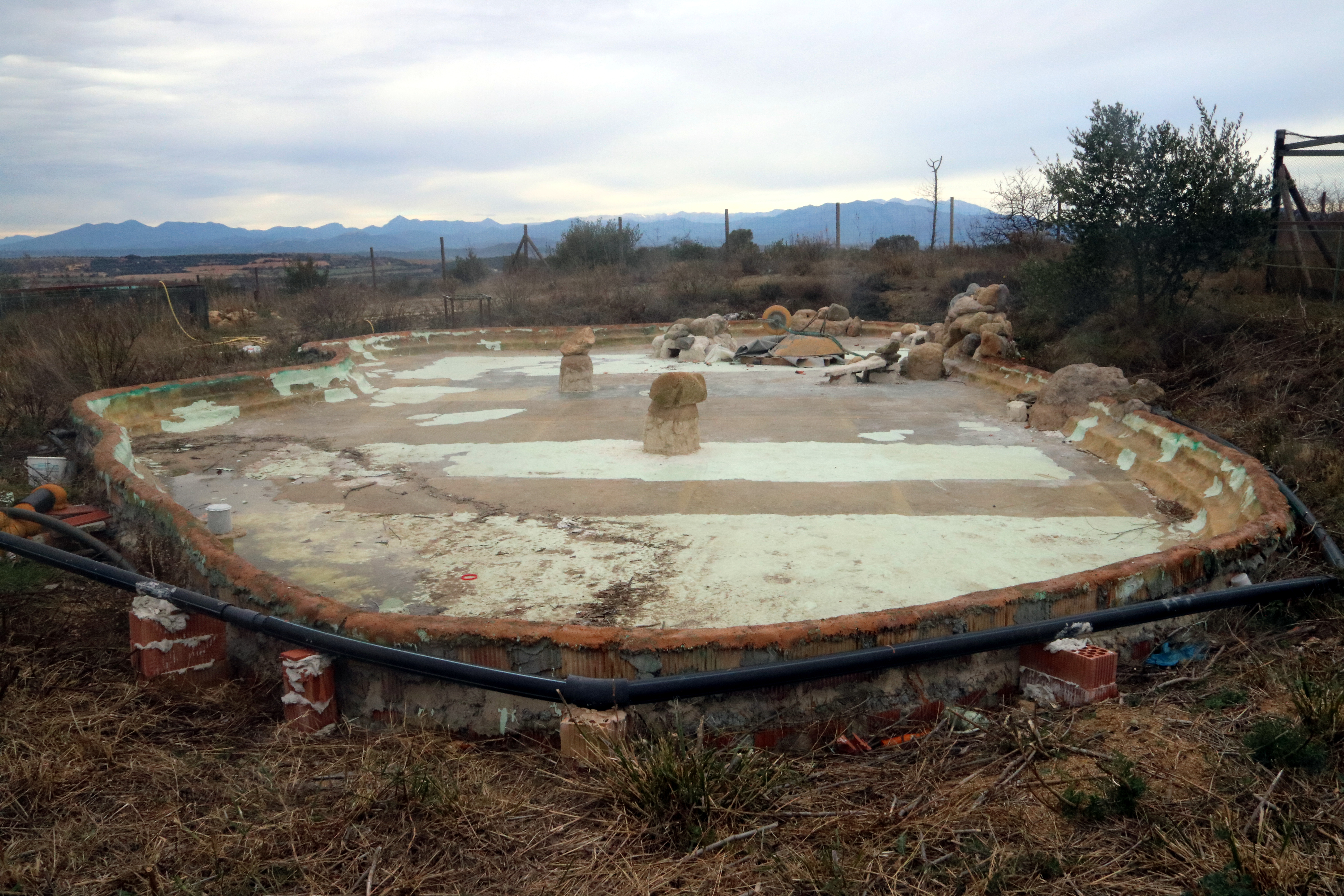 El centre de tortugues de l’Albera construeix una bassa artificial per amfibis i libèl·lules davant la falta d’aigua