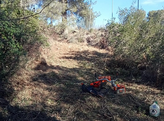 Creen una franja perimetral contra incendis a Sant Miquel d’Olèrdola