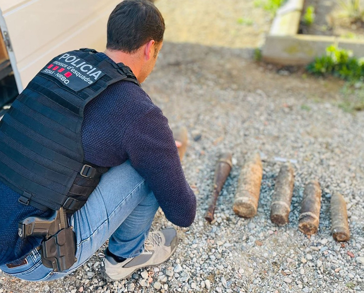 Localitzen deu artefactes explosius de la Guerra Civil en quatre municipis del Segrià, l’Urgell i l’Alt Urgell