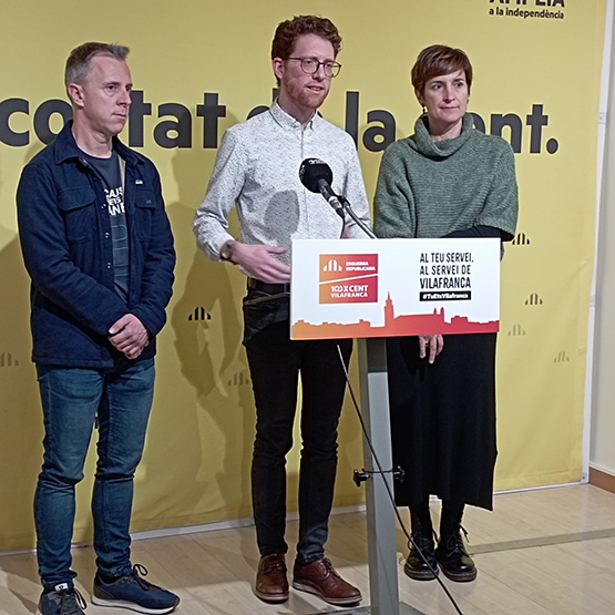 ERC-100xCent Vilafranca proposa crear una taula municipal de seguiment permanent per la sequera
