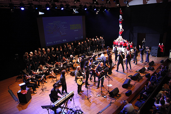 Unes 150 persones van assistir al concert ‘La simfonia dels herois’ a l’auditori de Vilafranca