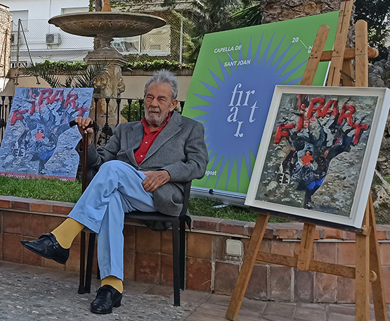 Mor Antoni Vives Fierro als 83 anys, un pintor afincat al Penedès, on tenia el seu estudi