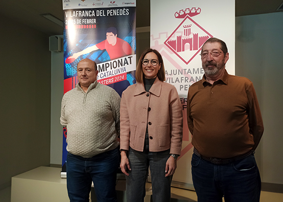 Vilafranca acollirà el Campionat de Catalunya de Tennis-Taula Màsters el 24 i 25 de febrer