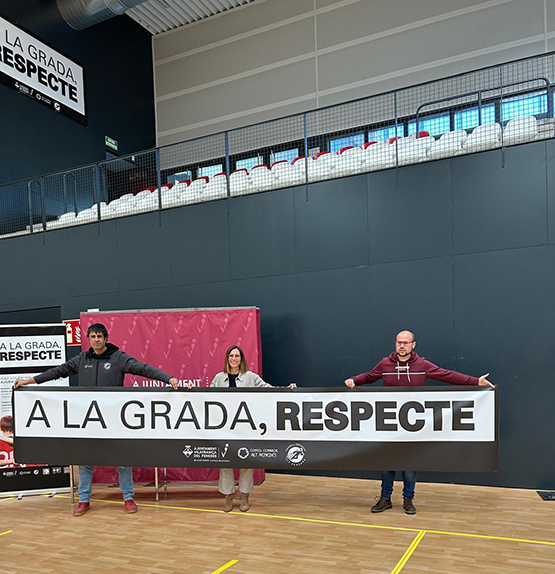 Vilafranca promou el gaudi de l’esport i l’actitud positiva dels espectadors amb la campanya “A la grada, respecte”