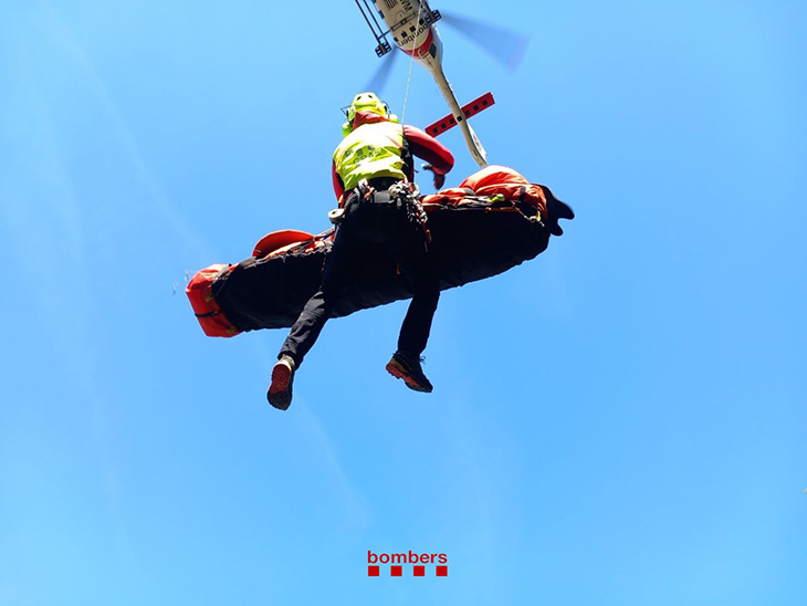 Troben en estat greu el veí de Santpedor i el traslladen en helicòpter a l’hospital Taulí de Sabadell