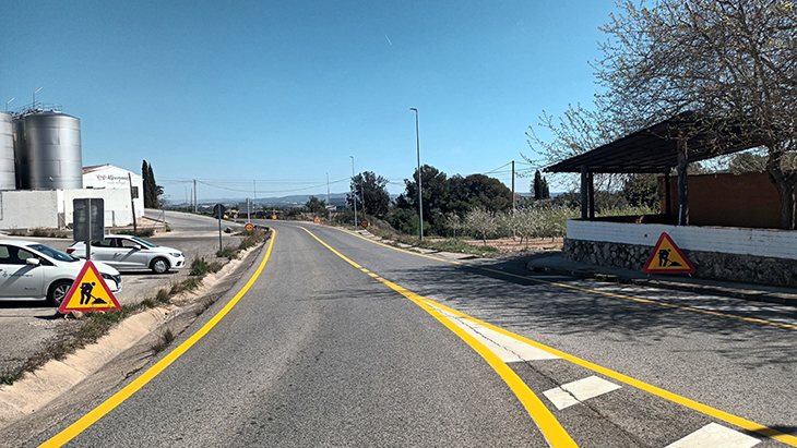 Comencen les obres de la carretera TV-2043 d’Albinyana que inclourà un vial per a vianants i ciclistes