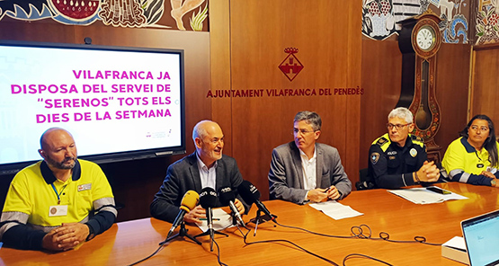 Demà es posarà en marxa el servei dels “serenos” a Vilafranca del Penedès