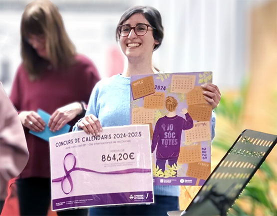 La vilafranquina Sílvia Grau guanya el concurs de calendaris del 8M del servei d’Igualtat