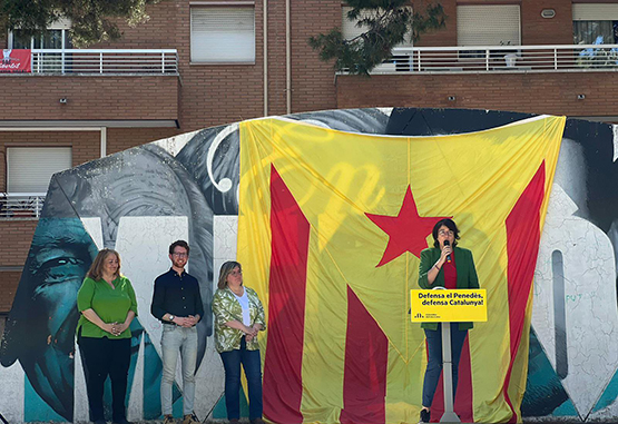 ERC Vilafranca va celebrar ahir el Dia de la República en un ambient festiu amb la presència de l’europdiputada Diana Riba