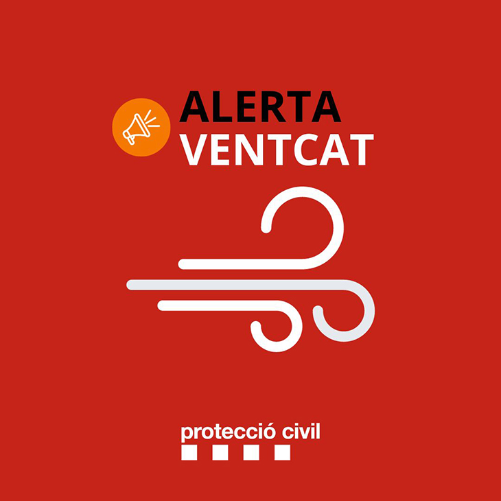 S’activa l’alerta del pla Ventcat per ratxes superiors als 90 quilòmetres per hora al Pirineu i l’Empordà