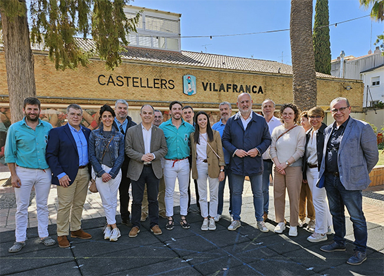 El secretari general de Junts, Jordi Turull, va assistir ahir al Dia del Graller de Vilafranca i va visitar els Verds i els Xicots