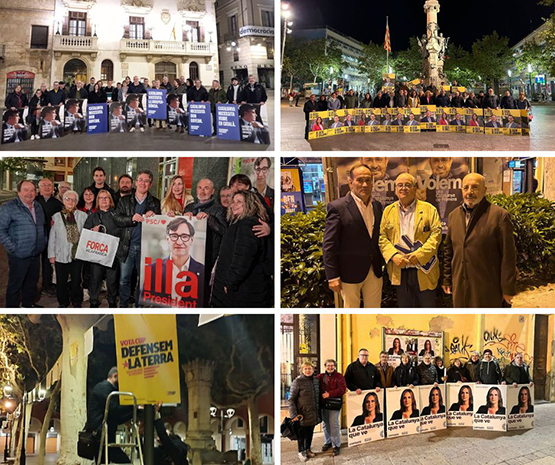 Ahir va començar la campanya electoral del 12M al Penedès amb l’enganxada de cartells