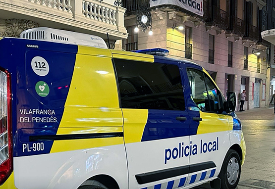 Aquest cap de setmana han detingut dues persones a Vilafranca per violència masclista i robatori