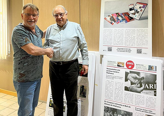L’exposició pels 25 anys d’El Cargol, que serà itinerant, s’instal·la a Mediona actualment