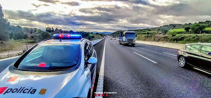 Tres detinguts per robar en camions aparcats en una àrea de servei de l’AP-2 a les Garrigues
