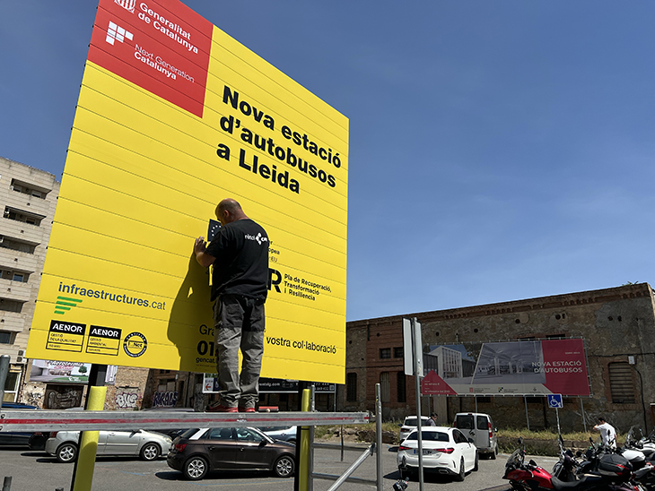 Primers treballs per a la construcció de la nova estació d’autobusos de Lleida