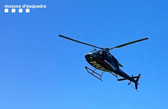 Gran dispositiu policial a Gelida per buscar un presumpte lladre de coure fugat