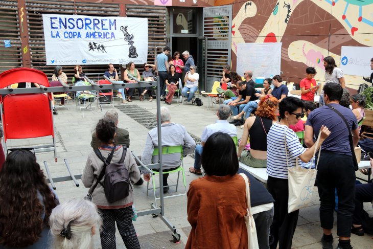 Col·lectius i entitats veïnals preparen accions contra la Copa Amèrica: “Ha estat una imposició”