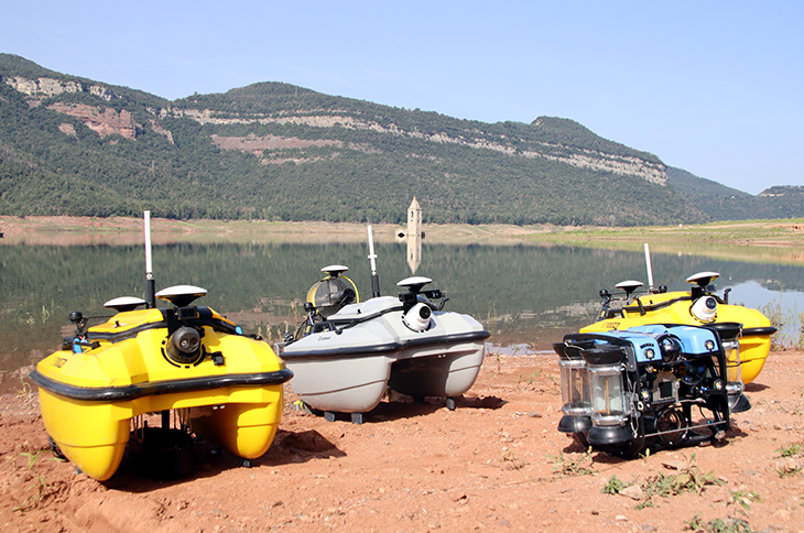 Proven un robot aquàtic per analitzar en temps real la qualitat de l’aigua a Sau