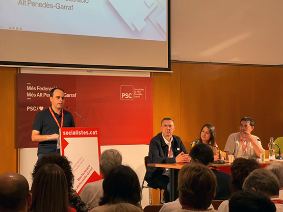 El martinenc Albert Tort, primer secretari del PSC de l’Alt Penedès-Garraf