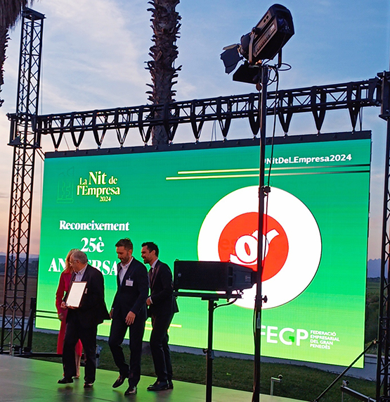 “El Cargol”, premiat pels seus 25 anys de trajectòria en el marc de la Nit de l’Empresa 2024 de l’FEGP