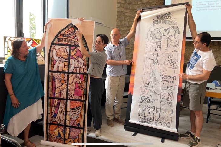 Verges promou la realització d’un vitrall dissenyat fa cent anys per l’arquitecte Rafael Masó i busca finançament