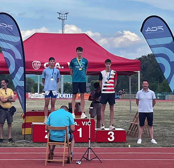 Marc Mañé, Judit Travé i Ioana Maria Secara obtenen un tercer lloc al Campionat de Catalunya sub-20 d’atletisme