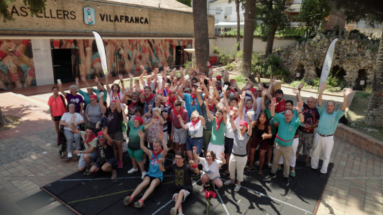 Els Castellers de Vilafranca i la Fundació Pinnae fan pinya per a la inclusió