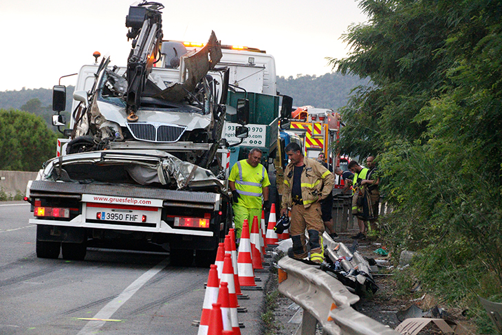 Mor la menor que va resultar ferida crítica en l’accident entre un cotxe i un camió a Santa Cristina d’Aro