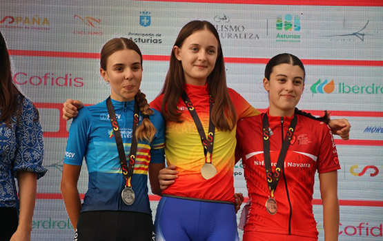 L’olerdolenca Valeria Piñol es proclama campiona d’Espanya infantil de ciclisme
