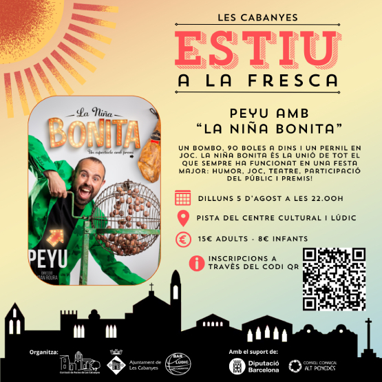 En Peyu actuarà aquest vespre a les Cabanyes per la Festa Major