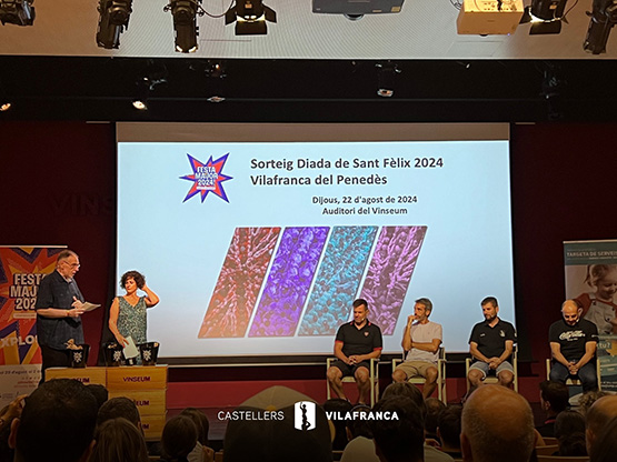 Els Castellers de Vilafranca obriran la diada de Sant Fèlix 2024