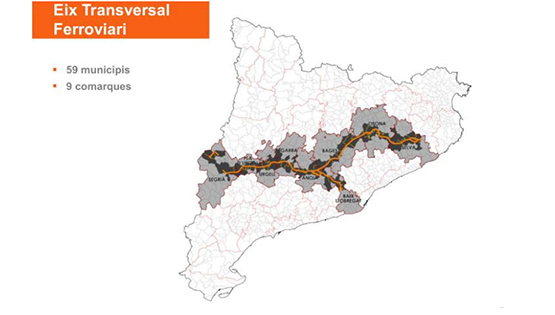 Pro Vegueria Penedès inicia una campanya de recollida de suports al projecte de l’Eix Transversal Ferroviari