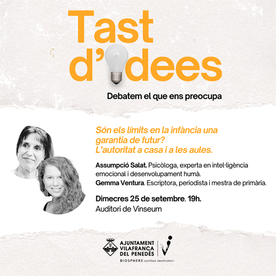 Un nou ‘Tast d’idees’ tractarà el fet d’establir límits en la infància com a garantia de futur