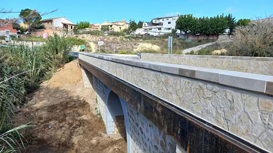 La Diputació de Barcelona finalitza les obres del pont de Can Cartró, a Subirats